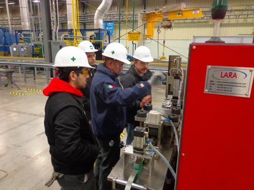 The toroidal core winder MAN2012 in Mexico